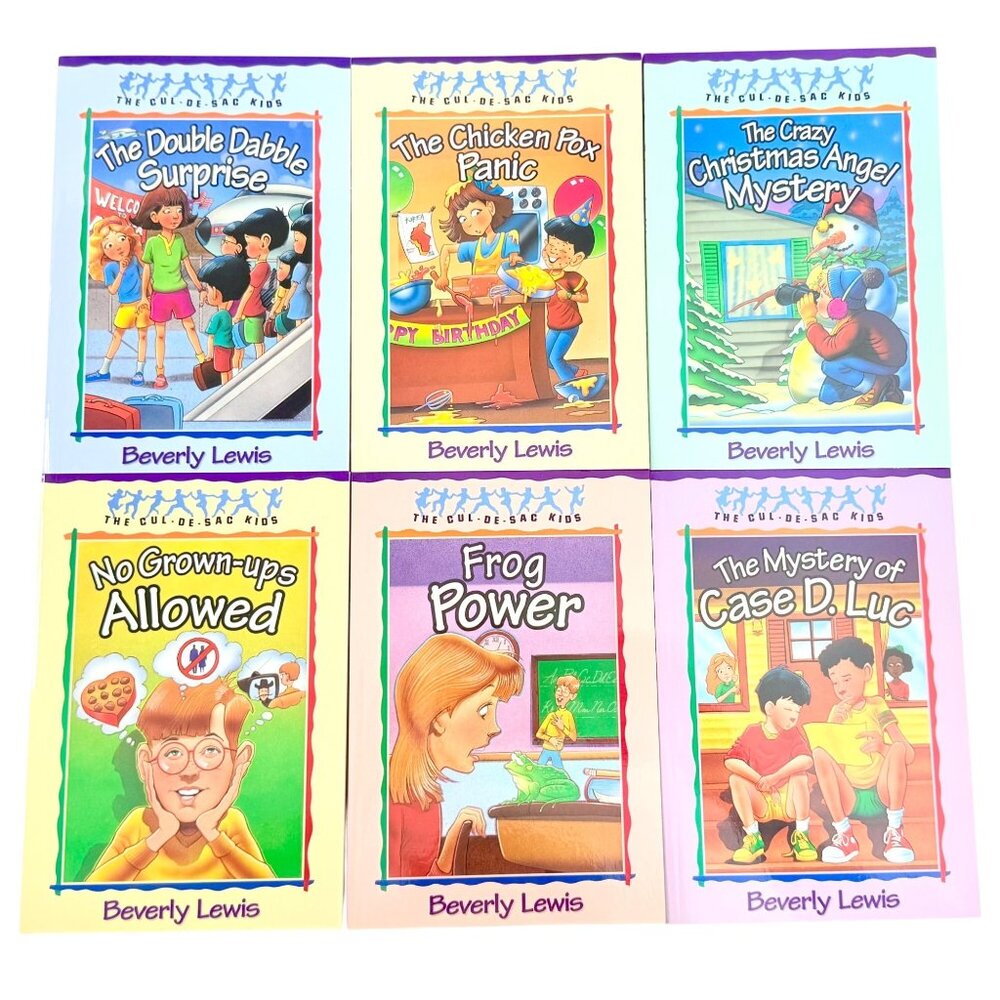 The Cul-De-Sac Kids Books 1-6 Box Set By Beverly Lewis - Like New